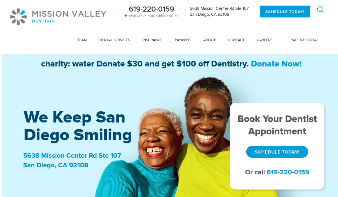 Mission Valley Dentists in san diego